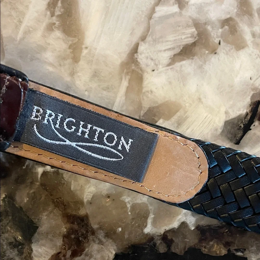 Brighton Black and‎ Brown Woven Belt